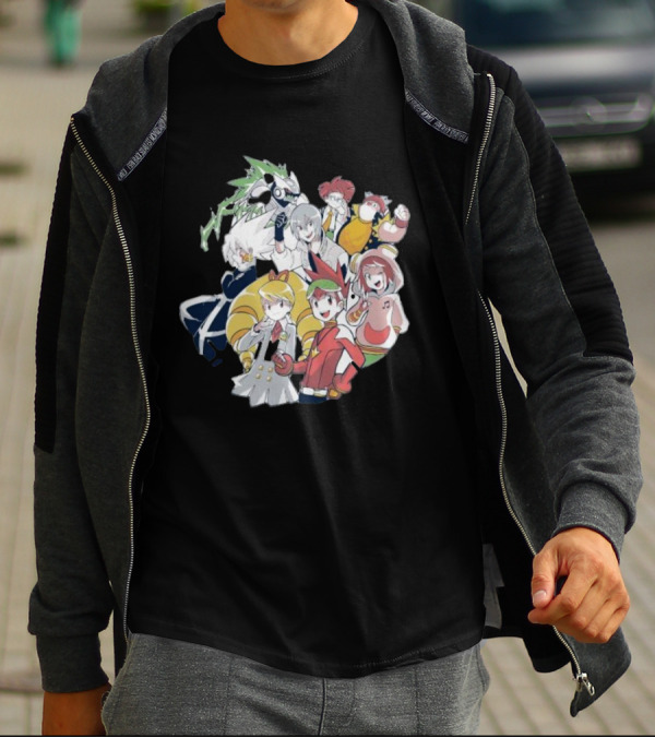 Mega Man Star Force Allies Heroes And Characters T-Shirt