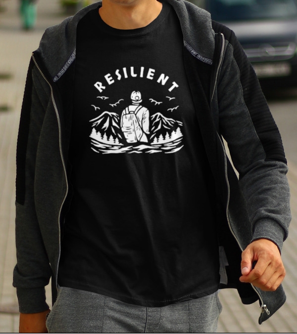 Resilient Adventure Hiking Nature Mountains Explorer T-Shirt