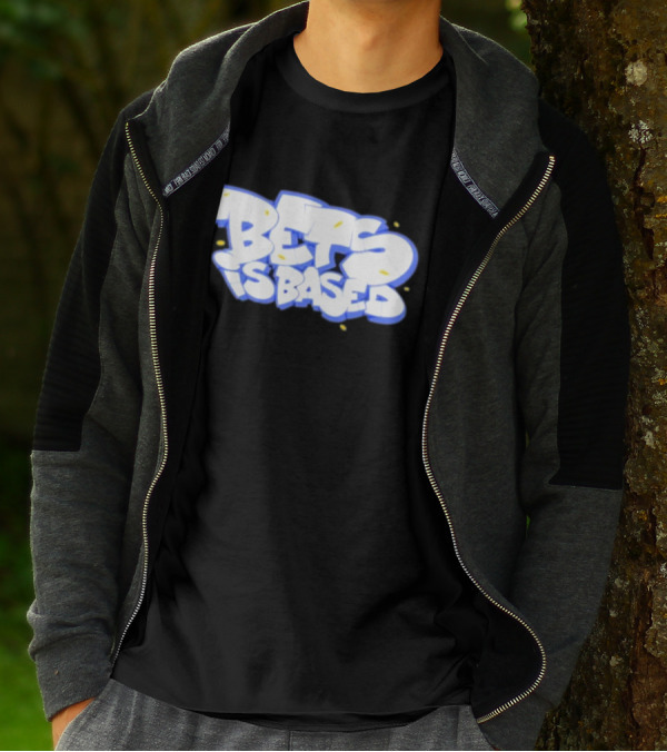 Bets Is Based Graffiti Style Text With Yellow Highlights T-Shirt