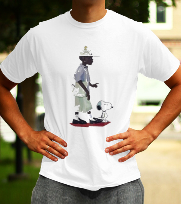 Black Woman With Snoopy Peanuts T-Shirt