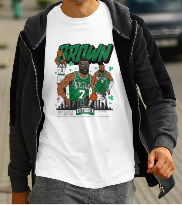 Boston Celtics Jaylen Brown Exclusive Basketball Planet Euphoria T-Shirt