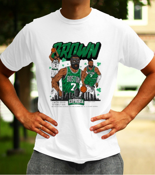 Boston Celtics Jaylen Brown Exclusive Basketball Planet Euphoria T-Shirt