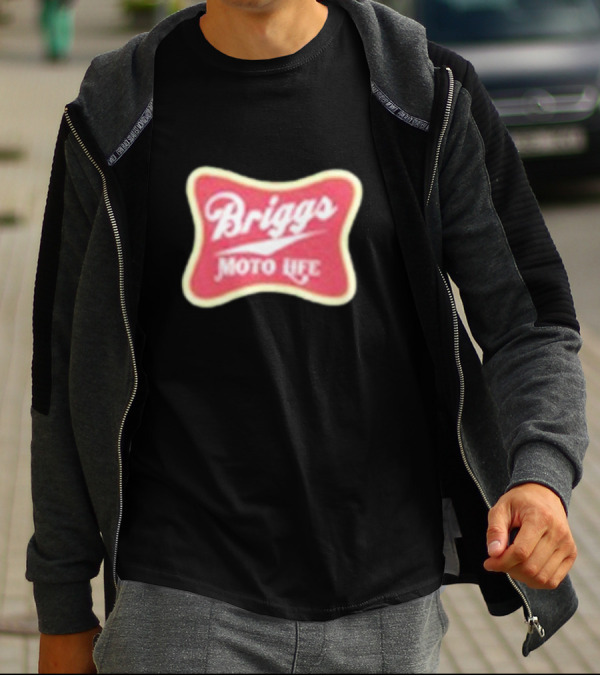 Briggs Moto Life Red Emblem T-Shirt