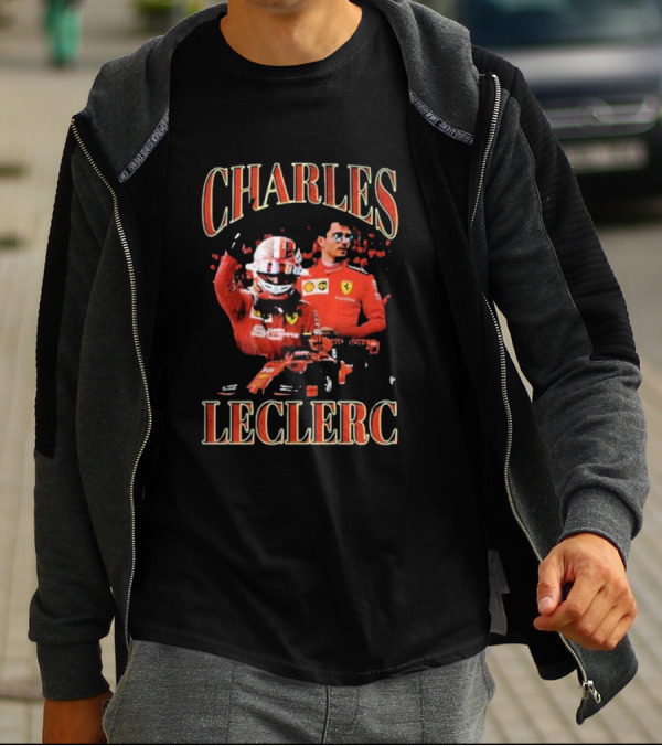 Charles Leclerc Ferrari Racing Team Driver F1 Legend T-Shirt