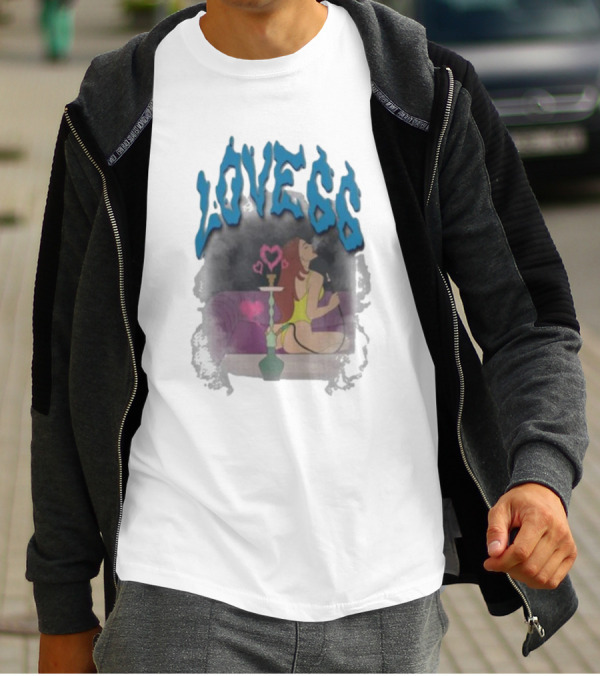 Chicklet And Maleni Love66 Hookah Lounge Heart T-Shirt