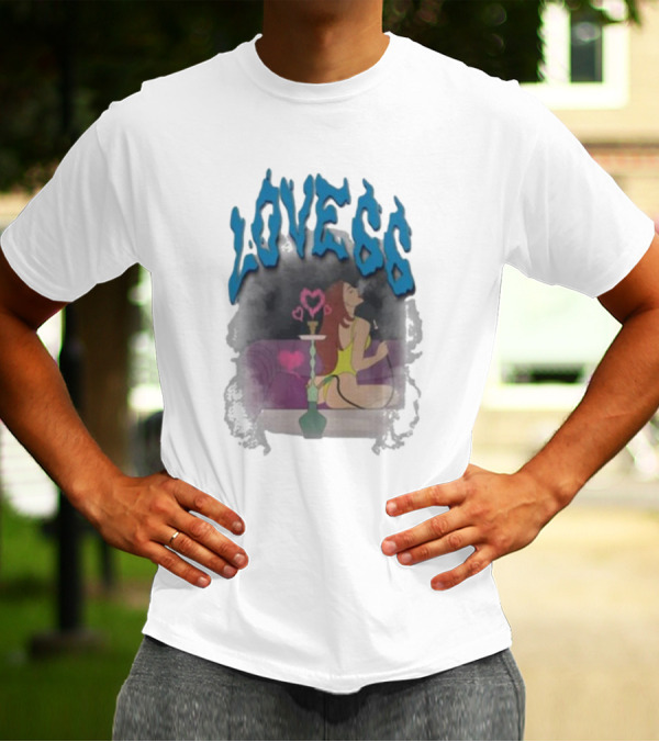 Chicklet And Maleni Love66 Hookah Lounge Heart T-Shirt