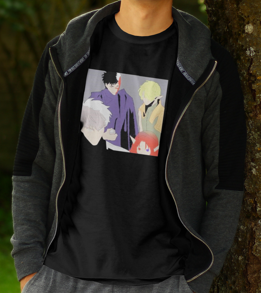 Anime Elf Kingdom Mysterious Characters Quartet T-Shirt