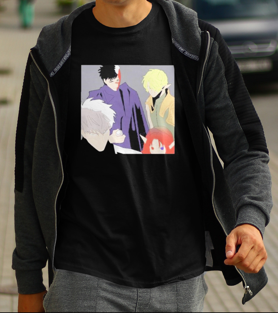 Anime Elf Kingdom Mysterious Characters Quartet T-Shirt