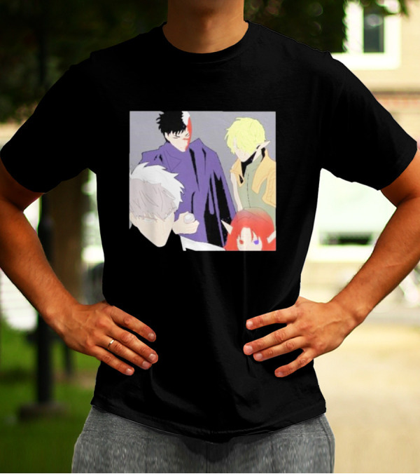 Anime Elf Kingdom Mysterious Characters Quartet T-Shirt