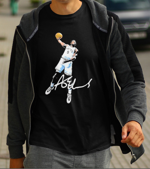 Anthony Edwards Wolves Ae Basketball Dunk Signature T-Shirt