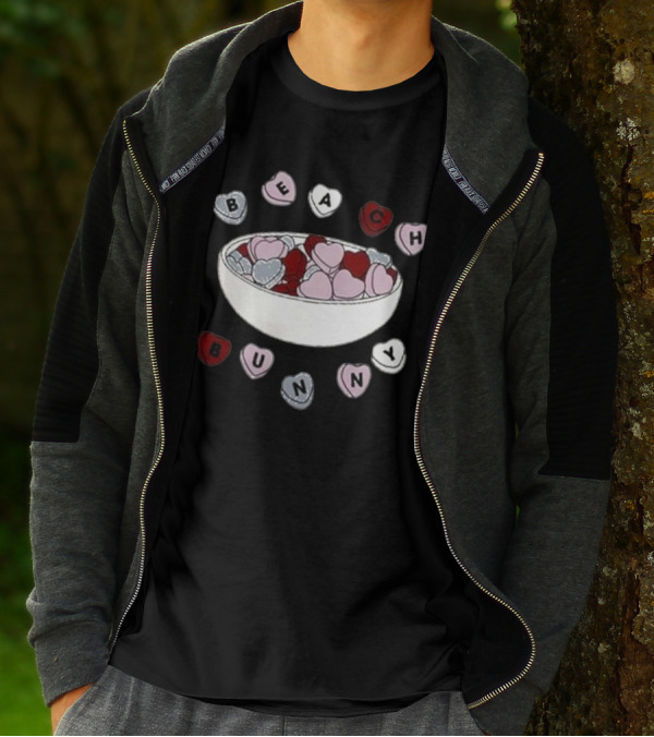 Beach Bunny Candy Heart Bowl T-Shirt
