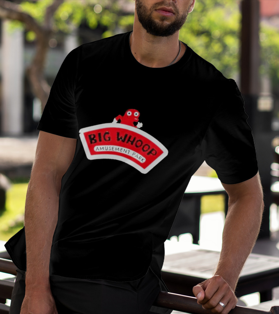 Big Whoop Amusement Park Red Mascot T-Shirt