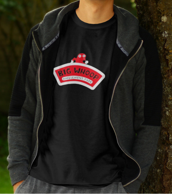 Big Whoop Amusement Park Red Mascot T-Shirt