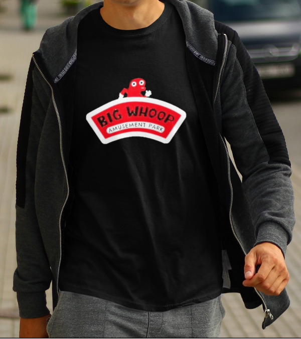Big Whoop Amusement Park Red Mascot T-Shirt