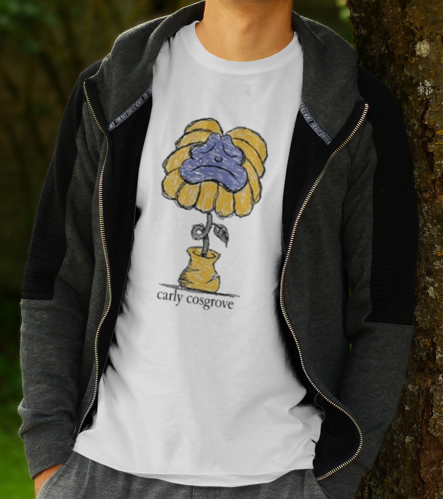 Carly Cosgrove Sad Face Flowerpot T-Shirt