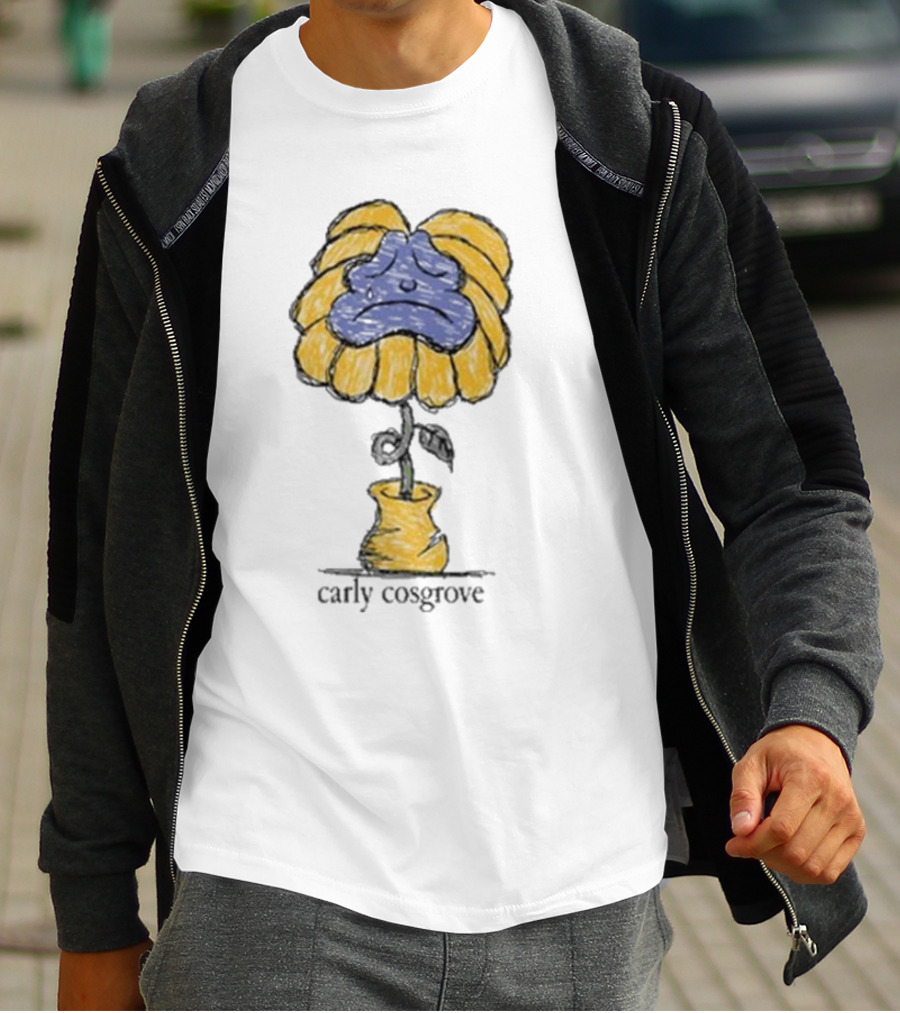Carly Cosgrove Sad Face Flowerpot T-Shirt