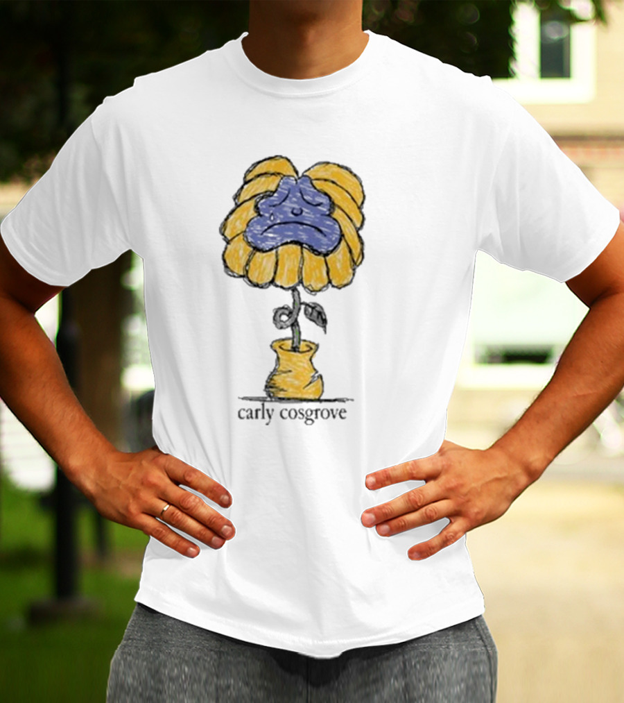 Carly Cosgrove Sad Face Flowerpot T-Shirt