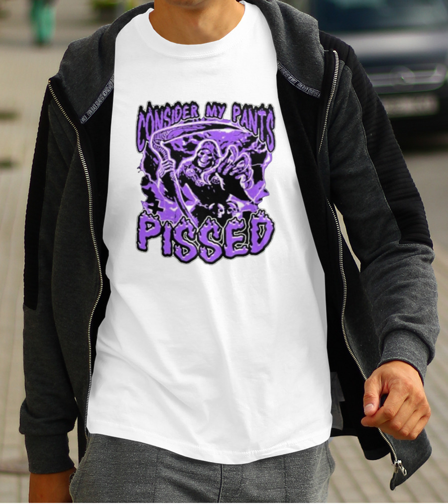 Consider My Pants Pissed Grim Reaper Halloween Horror T-Shirt