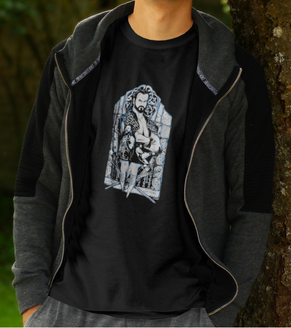 Drew McIntyre Prosphere Youth Superstar Collage Brave Country T-Shirt