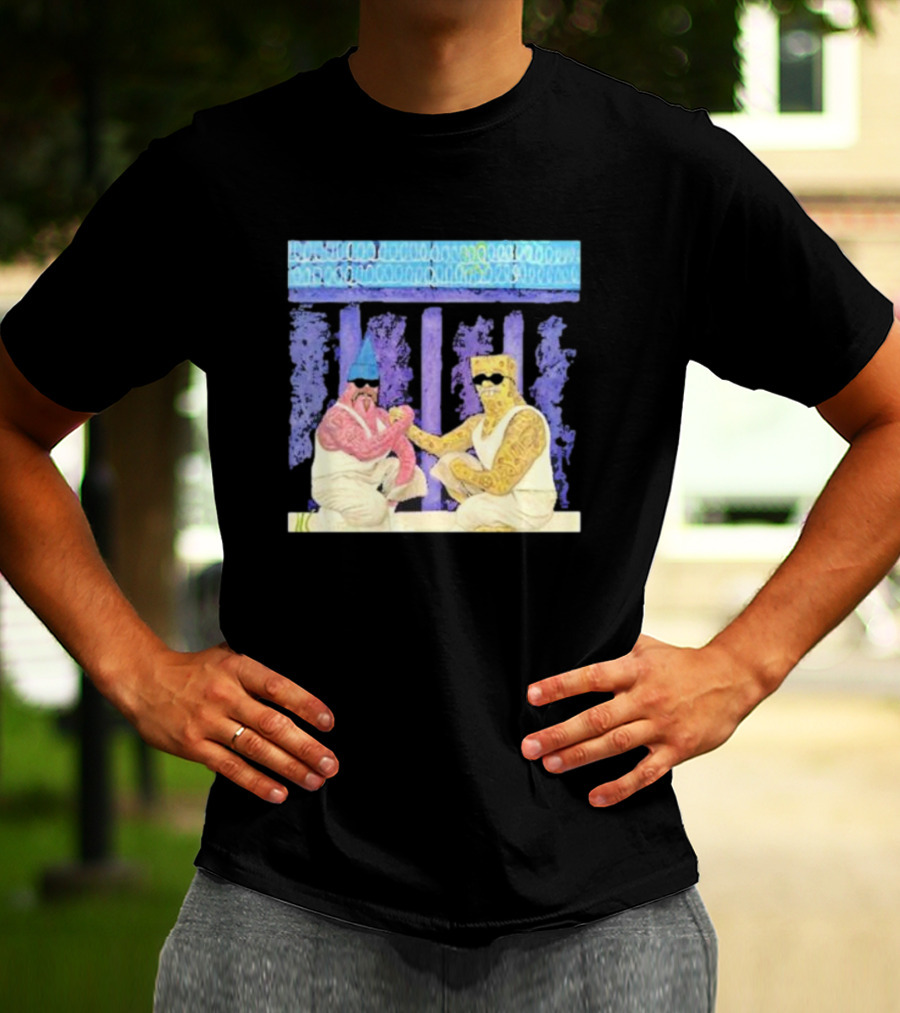 Mi Riqueza Ariel Camacho Greek Style Illustrative Scene T-Shirt