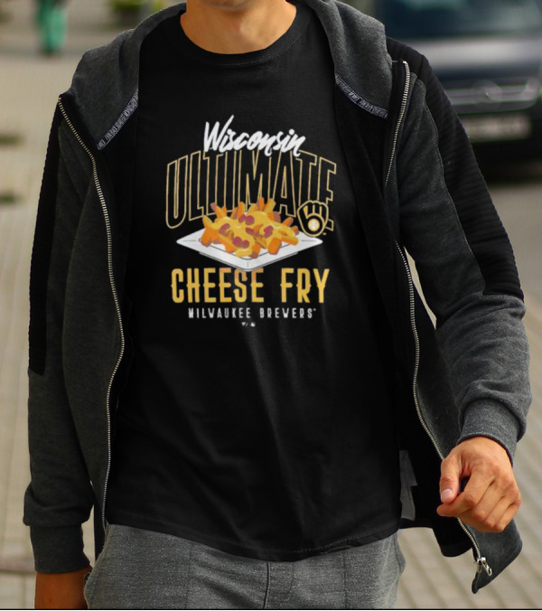 Wisconsin Ultimate Cheese Fry Milwaukee Brewers T-Shirt
