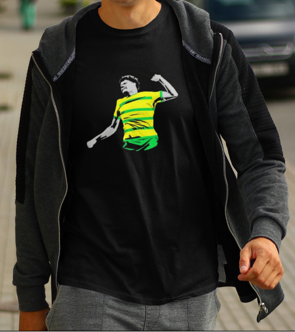 GS17 Gabriel Sara Norwich Football Celebration Iconic Stripes T-Shirt