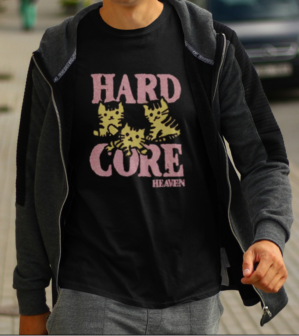 Hard Core Heaven Cat Trio T-Shirt
