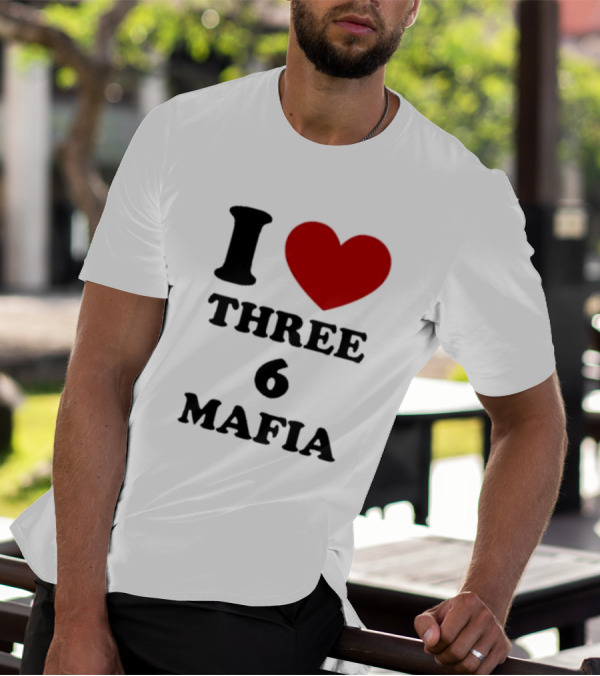 I Love Heart Three 6 Mafia T-Shirt