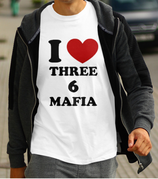 I Love Heart Three 6 Mafia T-Shirt
