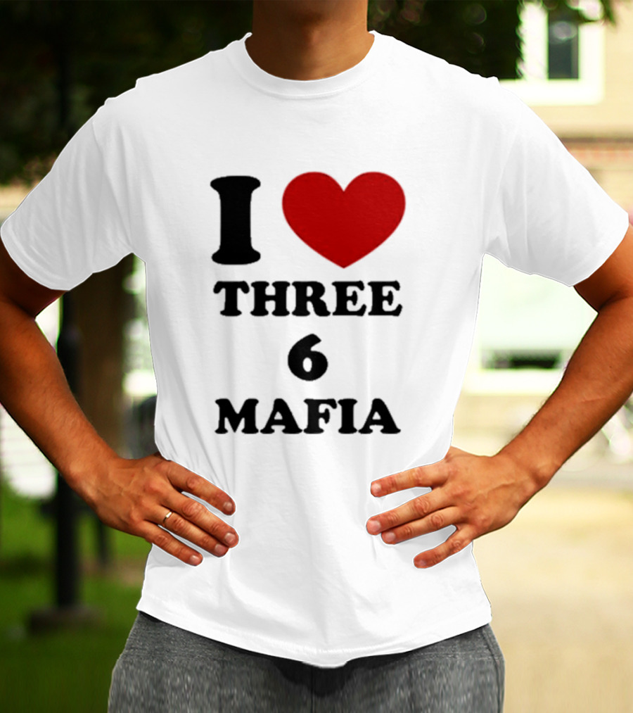 I Love Heart Three 6 Mafia T-Shirt