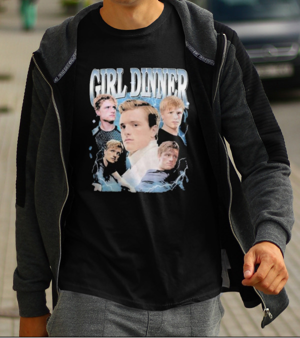 Girl Dinner Josh Hutcherson Collage Multiple Expressions T-Shirt