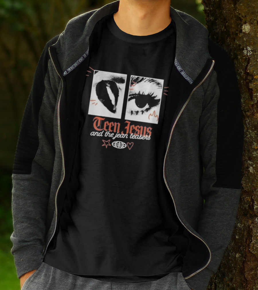 Teen Jesus And The Jean Teasers Old English Eye T-Shirt