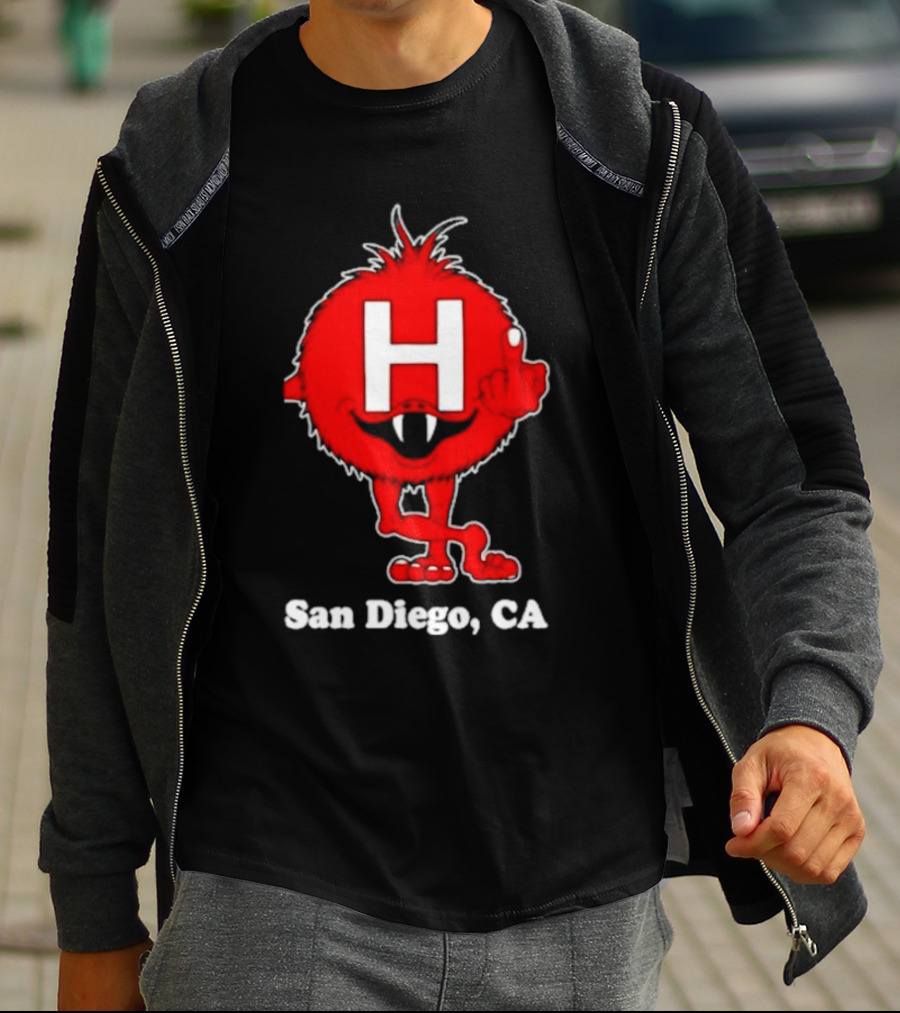 Alex Pardee H Red Monster San Diego CA T-Shirt