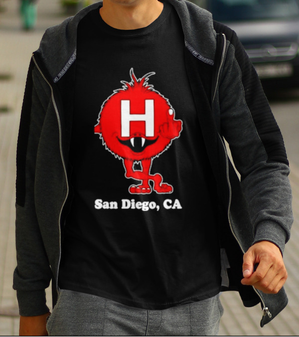 Alex Pardee H Red Monster San Diego CA T-Shirt