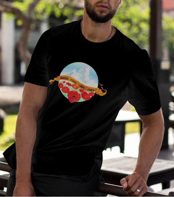 Bella Ciao Ciao Ciao Poppy Field T-Shirt