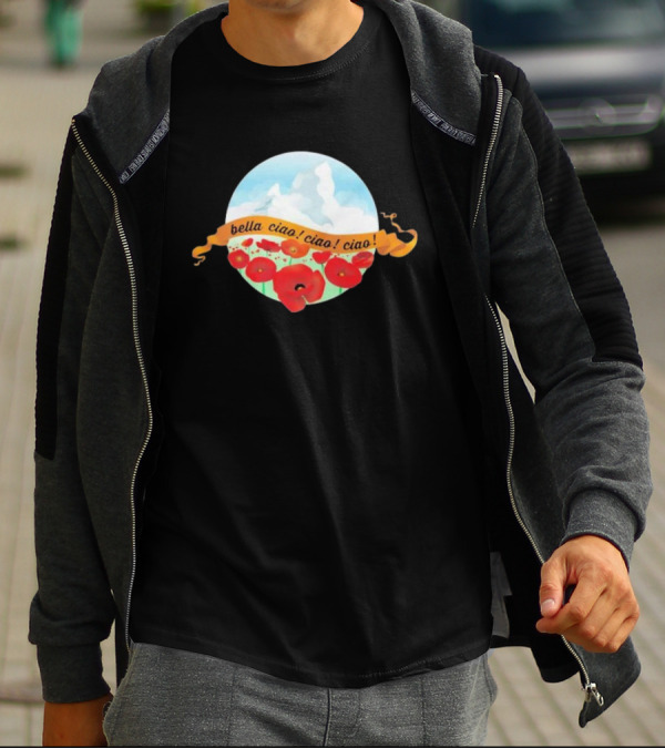 Bella Ciao Ciao Ciao Poppy Field T-Shirt
