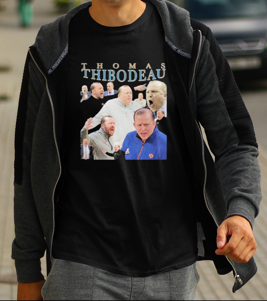 Thomas Thibodeau New York Knicks Coach Passionate Expressions T-Shirt