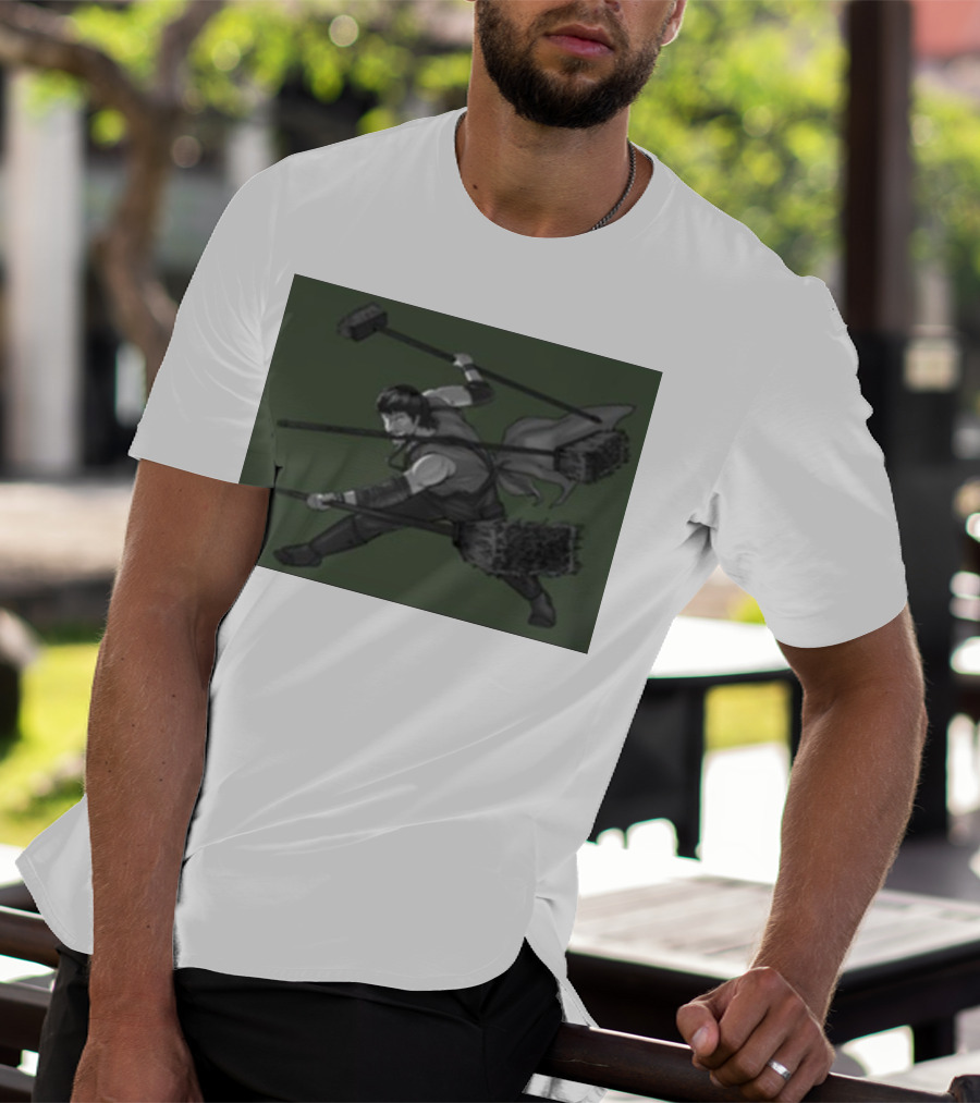 Three Broom Stance Cosplay Zoro T-Shirt