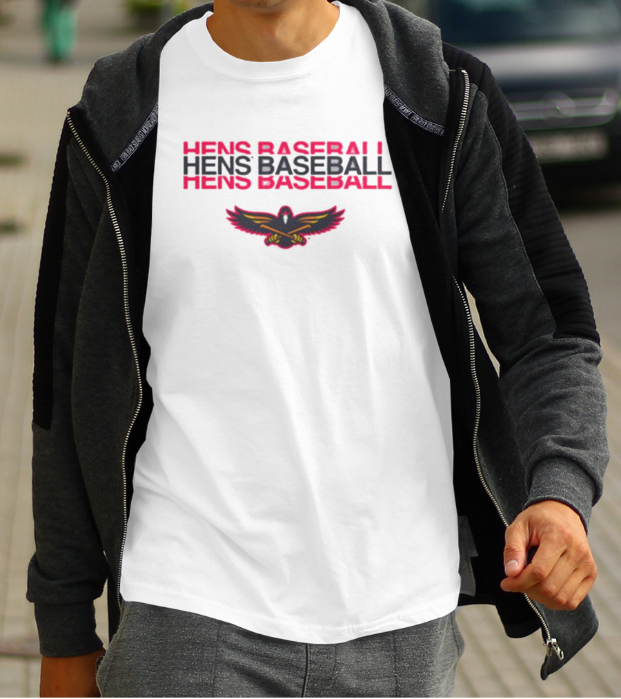 Hens Baseball Toledo Mud Hens Fred Hens Winged Emblem T-Shirt