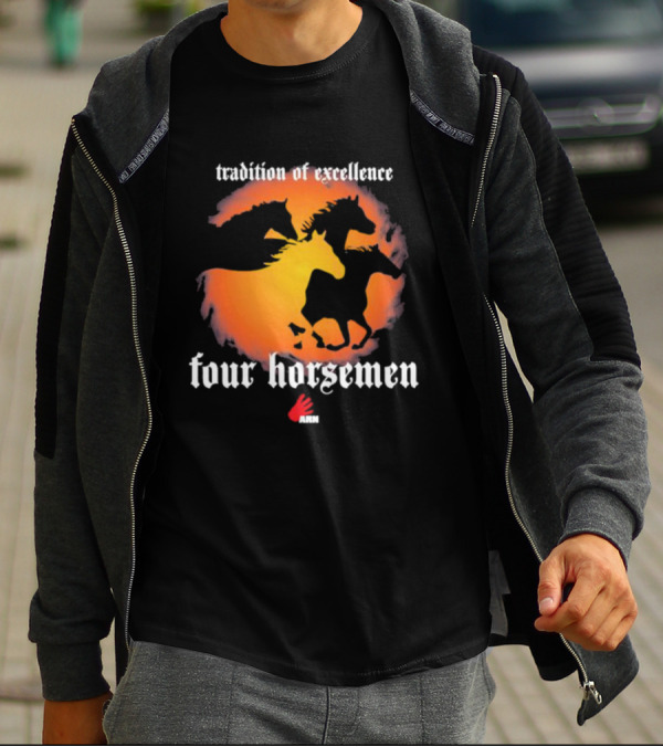 Tradition Of Excellence Four Horsemen Silhouette Sunset Motif ARN T-Shirt
