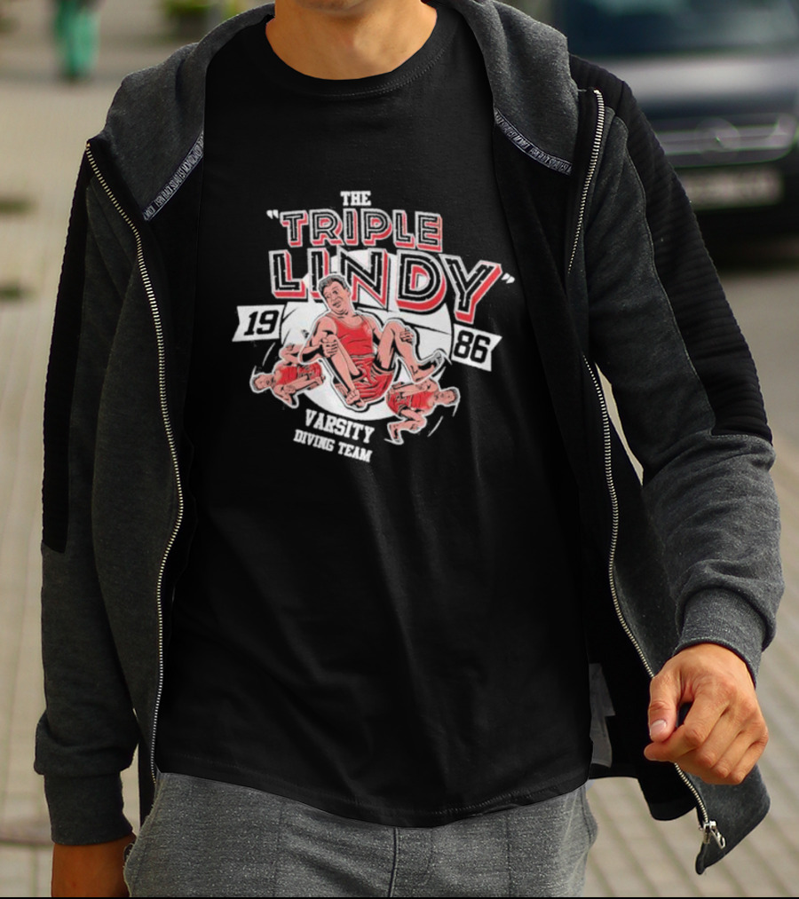 The Triple Lindy 1986 Varsity Diving Team Back To School T-Shirt