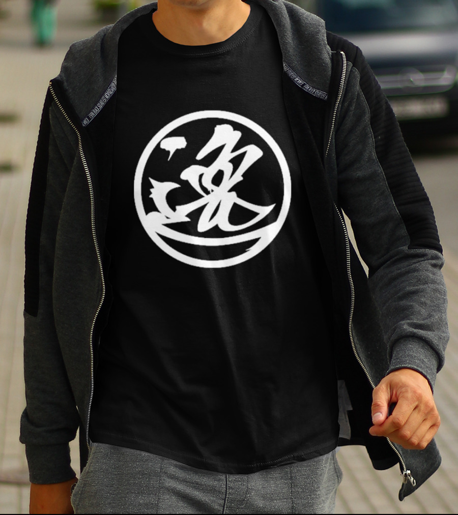 Hiroshi Tanahashi GO ACE Kanji Symbol Circle T-Shirt