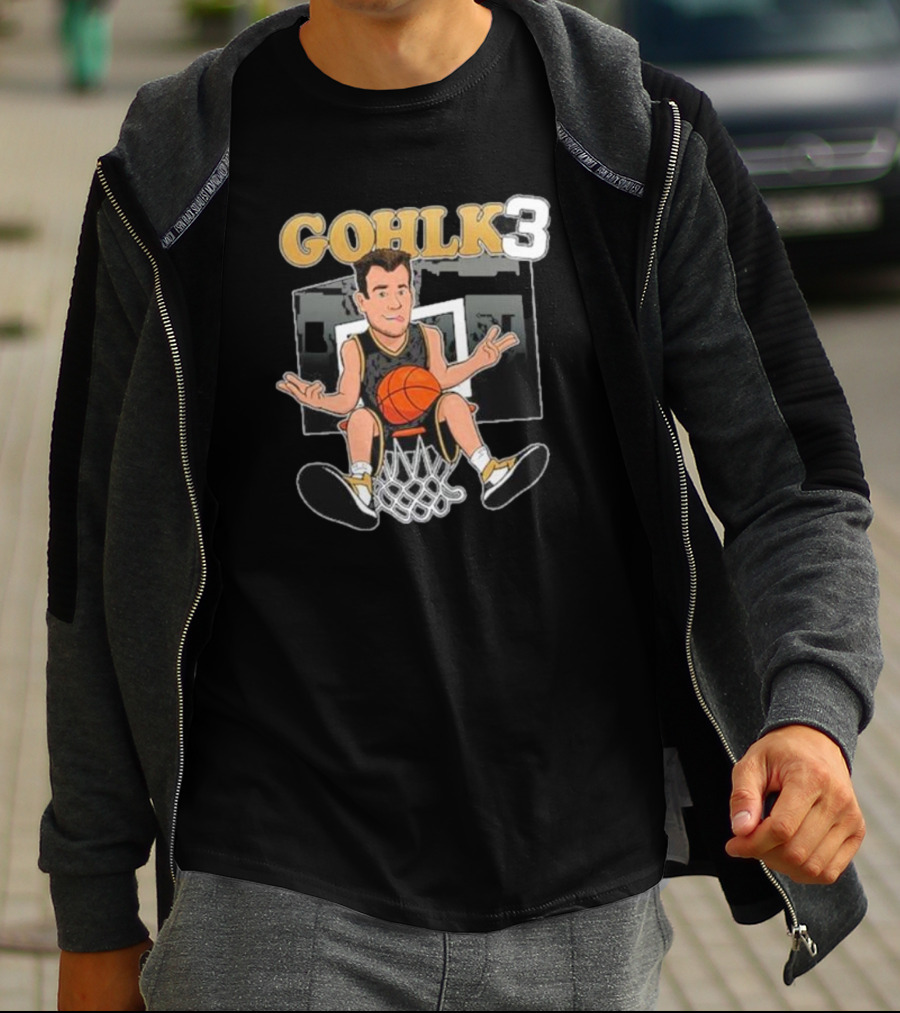GOHLK3 Basketball Cartoon Dunk Character T-Shirt