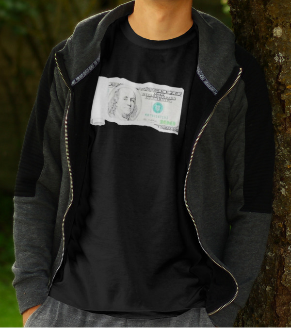 100 Dollars The United States Of America Benjamin Franklin T-Shirt
