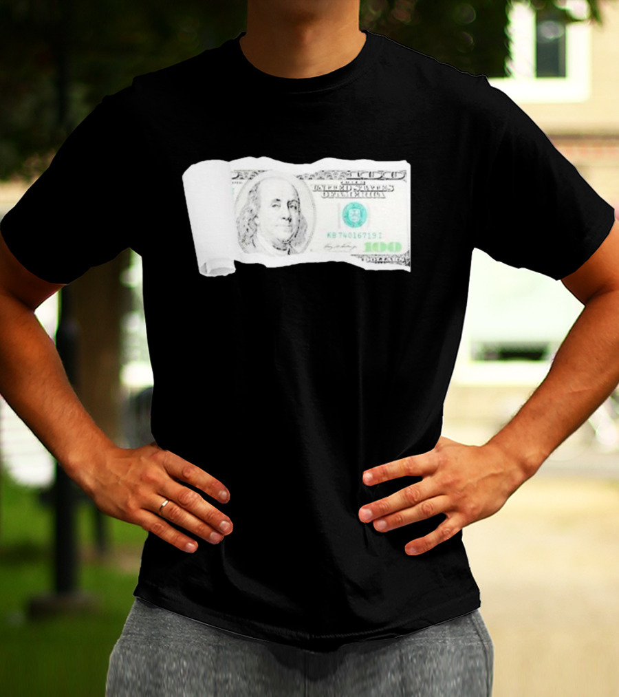 100 Dollars The United States Of America Benjamin Franklin T-Shirt