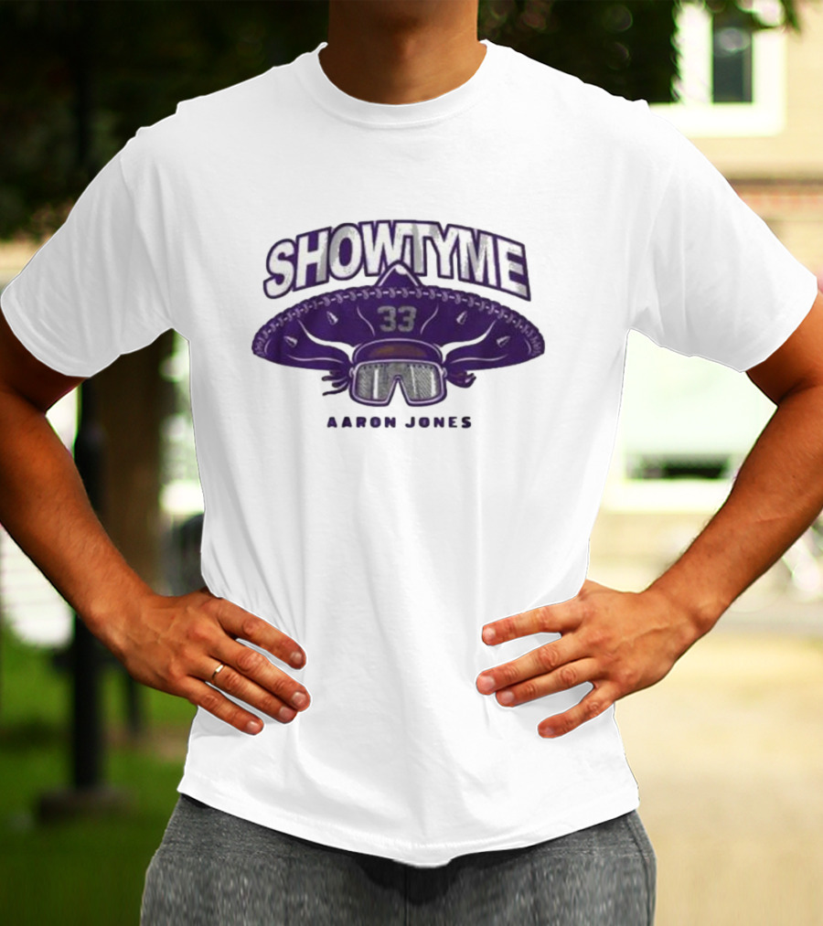 Showtyme 33 Aaron Jones Minnesota Sombrero Goggles T-Shirt