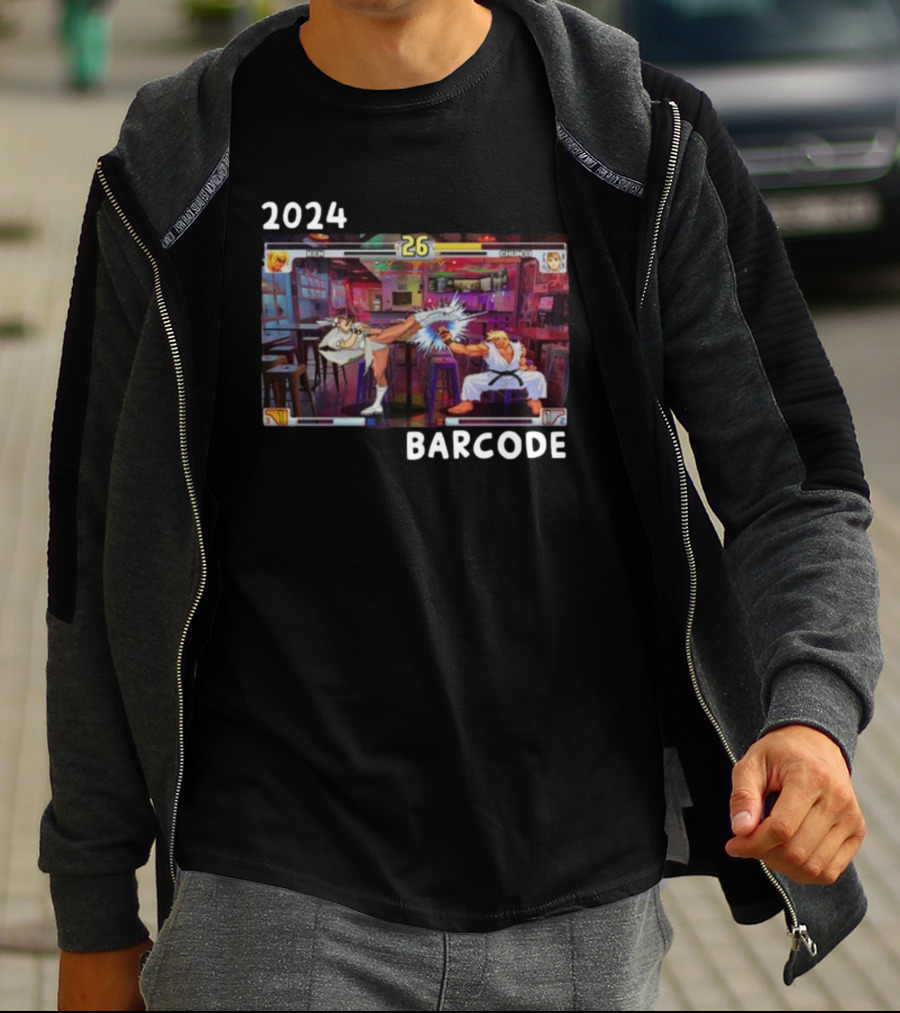 Street Fighter 3Rd Strike Barcode T-Shirt