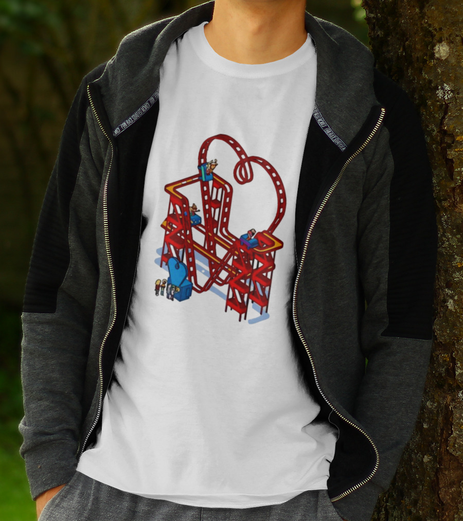 James Marriott Are We There Yet Roller Coaster Construction Fun Adventure T-Shirt