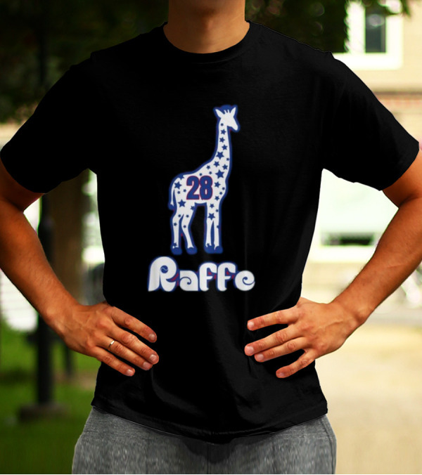 Phillygoat Raffe 28 Star-Patterned Giraffe Jersey T-Shirt