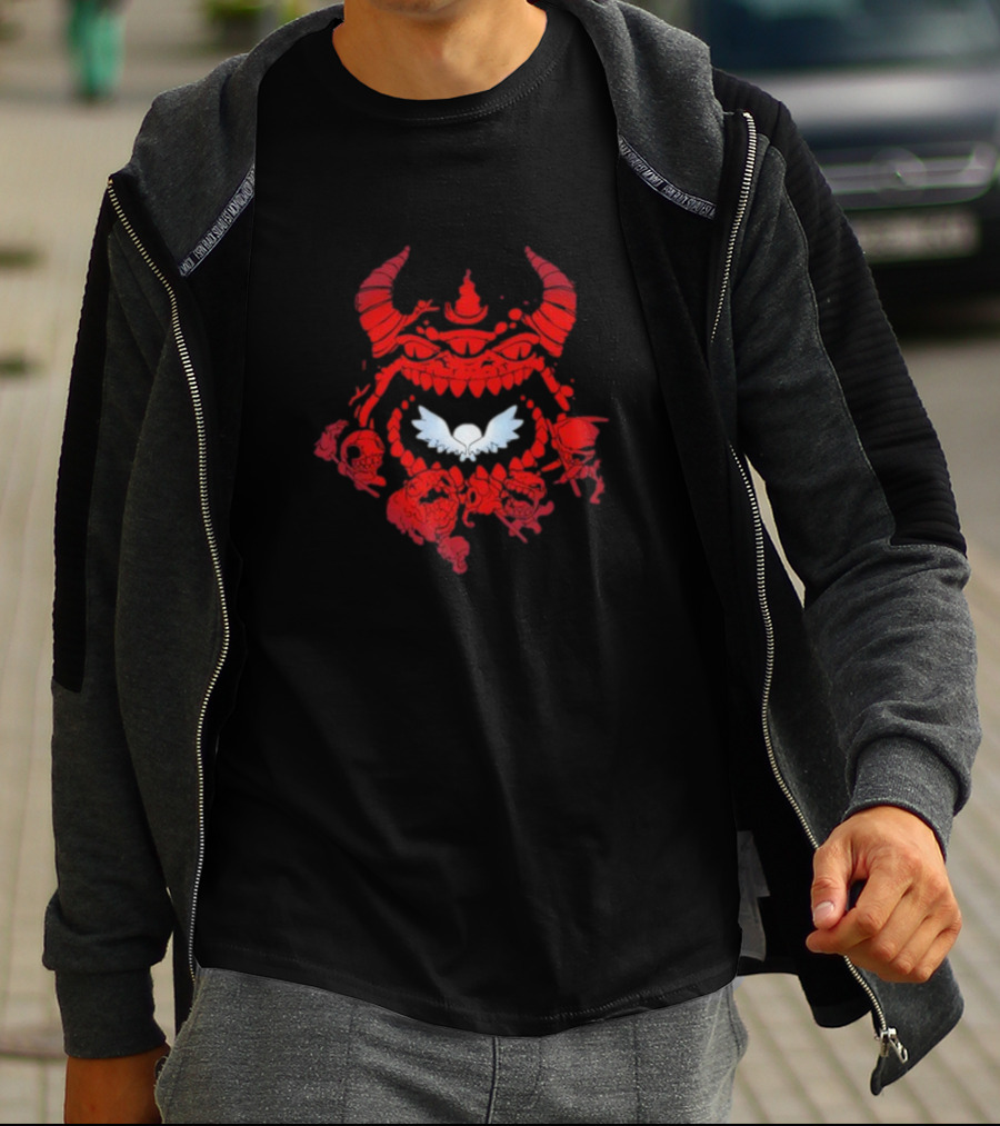 The Binding Of Isaac The Beast Red Demon Wings T-Shirt